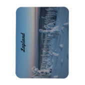 Magnet Flexible Souvenir La forêt de Laponie en hiver (Vertical)