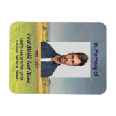 Magnet Flexible Souvenir mémorial Prairie de cultures agricoles (Horizontal)