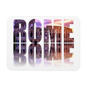 Magnet Flexible souvenir texte Rome