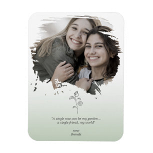 Magnet Flexible Souvenirs verts Amitié Selfie Coup de pinceau