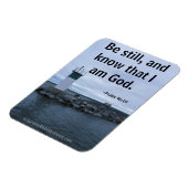 Magnet Flexible Soyez calme et connaissez la citation biblique (Côté Gauche)