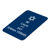 Magnet Flexible Soyez Calme Et Dites Shema Yisrael (Côté Gauche)