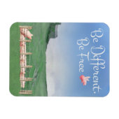 Magnet Flexible Soyez Différents, Soyez Libres (Horizontal)