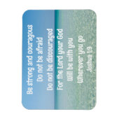 Magnet Flexible Soyez Fort Et Courageux Belle Plage Christian (Vertical)