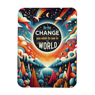 Magnet Flexible Soyez le changement que vous souhaitez voir
