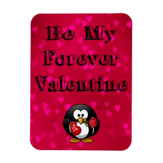 Magnet Flexible Soyez Mon Forever Valentine Penguin (Vertical)