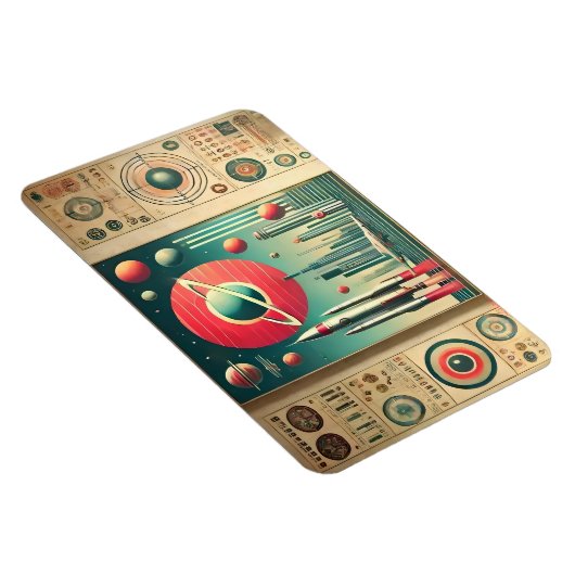 Magnet Flexible Space Age Interplanetary Coordinates Alien Relic (Côté Droit)