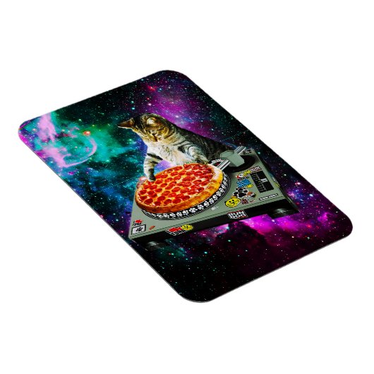 Magnet Flexible Space dj chat pizza (Côté Droit)