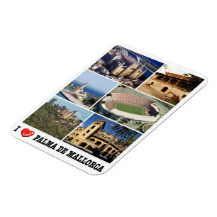 Magnet Flexible Spain - Balearic Islands - Majorca - I Love - Magn