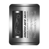 Magnet Flexible Spécial vente automatique - métal, argent auto Sho (Vertical)