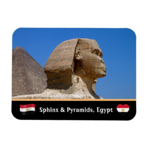 Magnet Flexible Sphinx, Pyramides, Le Caire et l'Egypte ancienne /