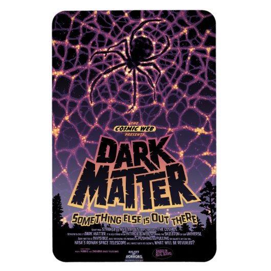 Magnet Flexible Spider Cosmic Web, Galaxie d'Halloween des horreur (Vertical)