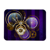 Magnet Flexible Spider Steampunk sur Arrière - plan pourpre (Horizontal)