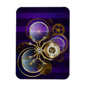 Magnet Flexible Spider Steampunk sur Arrière - plan pourpre (Vertical)