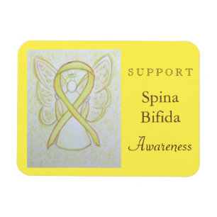 Magnet Flexible Spina Bifida Sensibilisation Ribbon Angel Personna