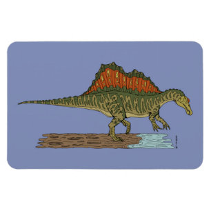 Magnet Flexible Spinosaure de Dinosaure Crétacé