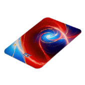 Magnet Flexible Spirale cosmique rouge et bleu (Côté Gauche)