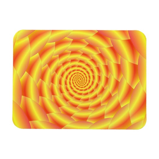 Magnet Flexible Spirale de Snakeskin Jaune (Horizontal)