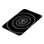 Magnet Flexible Spirale pour typographie Pi sur fond noir (Côté Gauche)