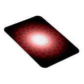 Magnet Flexible Spirales rouges hypnotiques (Côté Droit)