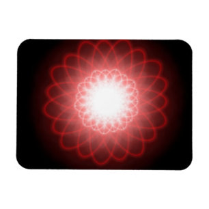Magnet Flexible Spirales rouges hypnotiques