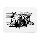 Magnet Flexible Splash noir et blanc (Horizontal)
