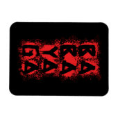Magnet Flexible Splatter de sang Baba Yaga (Horizontal)