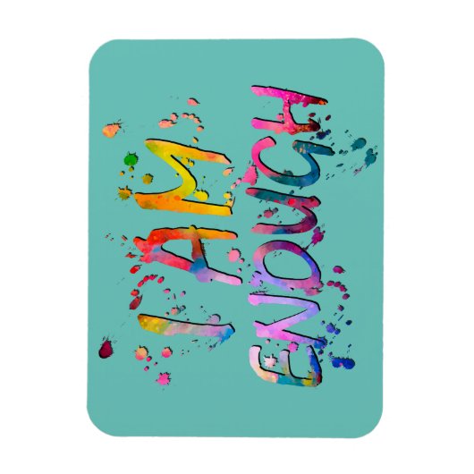 Magnet Flexible Splattered "I Am Enough" (Vertical)