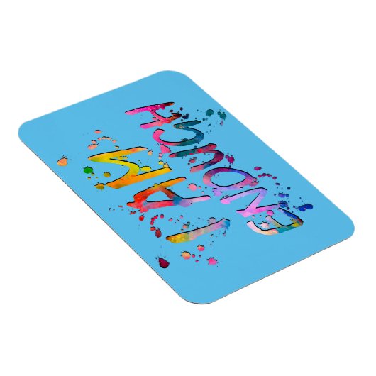 Magnet Flexible Splattered "I Am Enough" (Côté Droit)