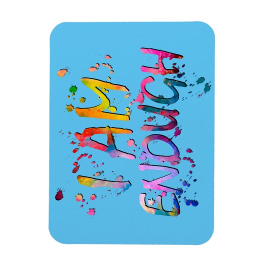 Magnet Flexible Splattered "I Am Enough" (Vertical)