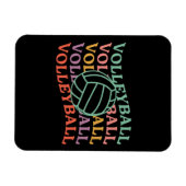 Magnet Flexible Sport de volley-ball rétro (Horizontal)