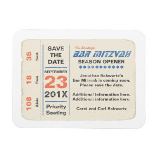 Magnet Flexible Sports Star Bar Mitzvah Enregistrer la carte Date