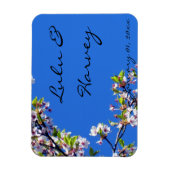 Magnet Flexible Spring Blossoms et Sky Mariage personnel (Vertical)