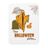 Magnet Flexible Squelette de fête d'Halloween enjoué (Vertical)
