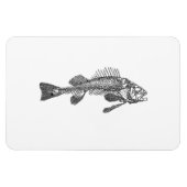 Magnet Flexible Squelette de poisson (Horizontal)