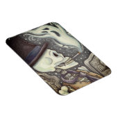 MAGNET FLEXIBLE SQUELETTE FUMÉE AVEC DES FOUETTES DANS LE CIMETIÈR (Côté Droit)