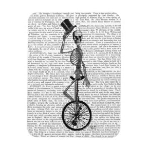 Magnet Flexible Squelette sur le monocycle