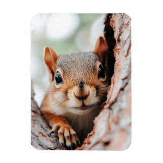 Magnet Flexible Squirrel Wild Animal Loving Portrait 