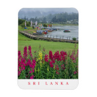 Sri Lanka Lake Gregory vue aimant frigo
