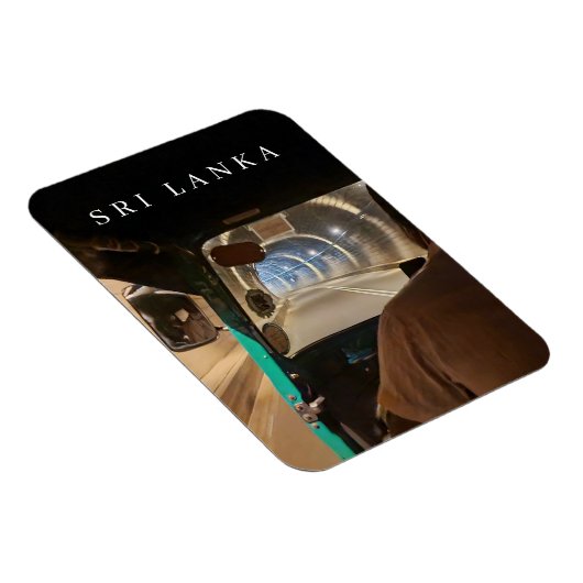 Magnet Flexible Sri Lanka tuk tuk passager vue frigo aimant (Côté Droit)