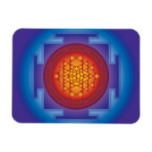 MAGNET FLEXIBLE SRI YANTRA - FLAME (Horizontal)
