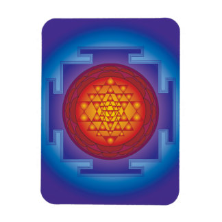 MAGNET FLEXIBLE SRI YANTRA - FLAME
