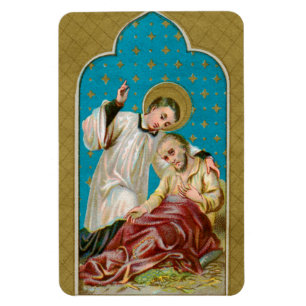 Magnet Flexible St. Aloysius Gonzaga & Victime de la Peste (M 006)