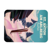 Magnet Flexible St. Anton am Arlberg ski Autriche (Horizontal)