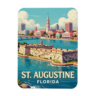 Magnet Flexible St. Augustine Floride Voyage Ville Historique 🏰