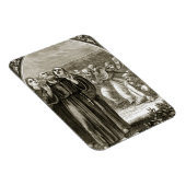 Magnet Flexible St. Columba scandant, et attaqué par les druides, (Côté Droit)