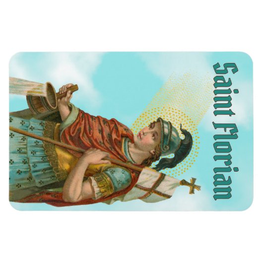 Magnet Flexible St. Florian avec seau (Ciel clair; M 019) (Horizontal)
