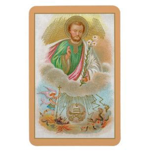 Magnet Flexible St. Joseph d'après une 'carte de pèlerinage' (B 01