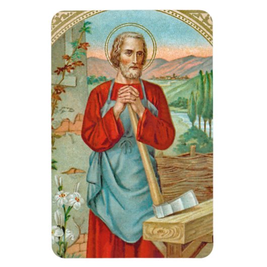 Magnet Flexible St. Joseph le travailleur (BK 31) (Vertical)