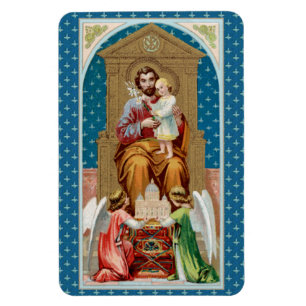 Magnet Flexible St. Joseph, Tout-Petit CC, Anges avec modèle du Va